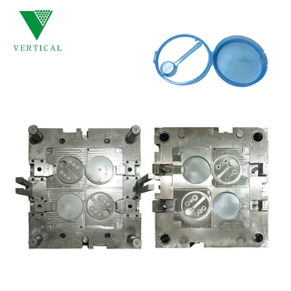 New Products 1 out of 2 custom milk powder can cover mold open with spoon folding plastic mold plastic injection processing